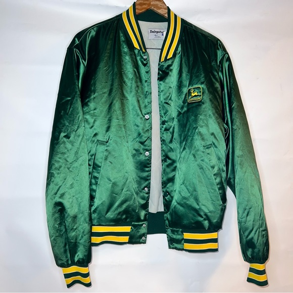 John Deere Jackets & Coats Vintage Bomber Jacket John Deere Green